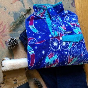 🌈 PATAGONIA RARE Owl Harvest Synchilla Fleece